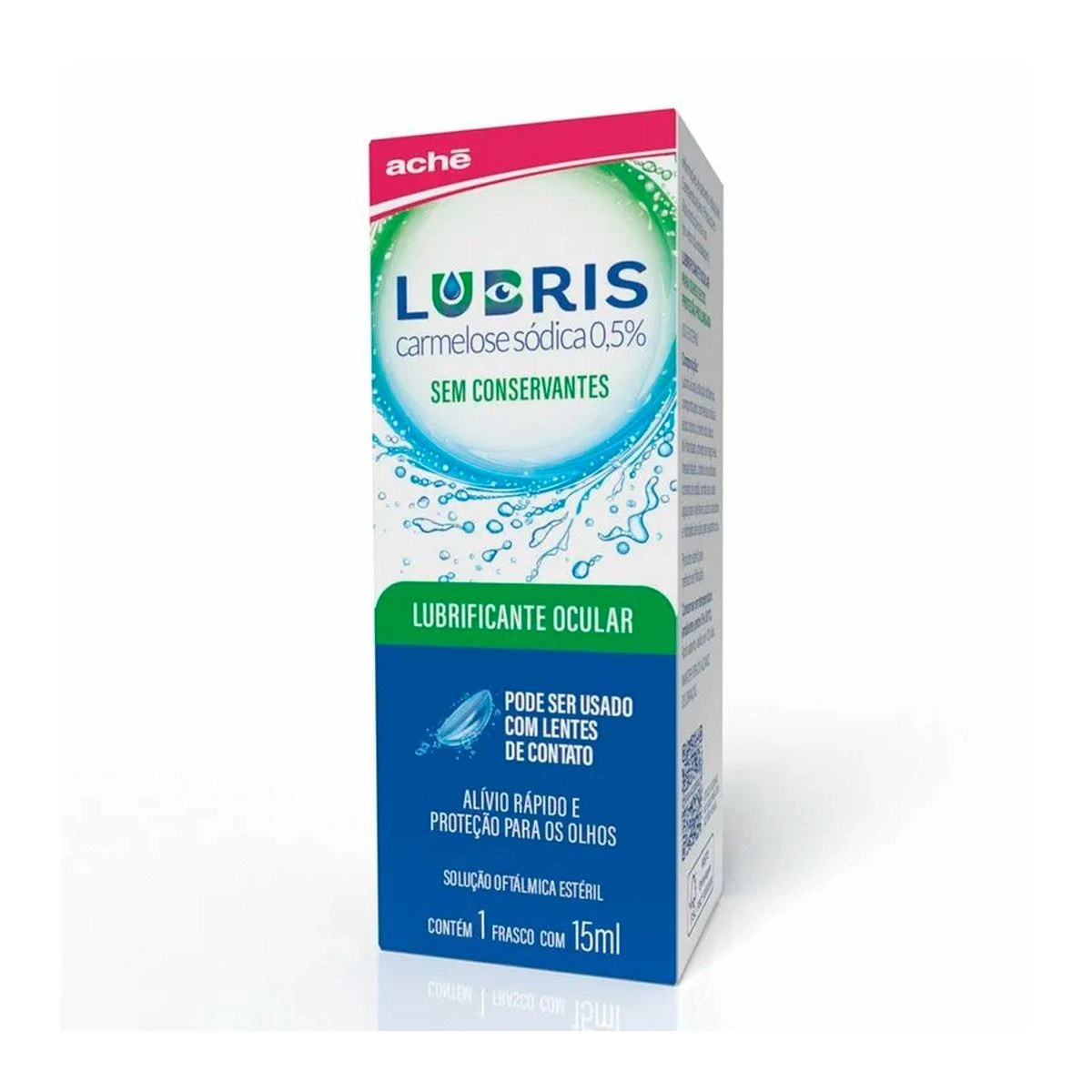 Lubris 15ml 0,5% Lubrificante Ocular Solução Oftálmica Aché