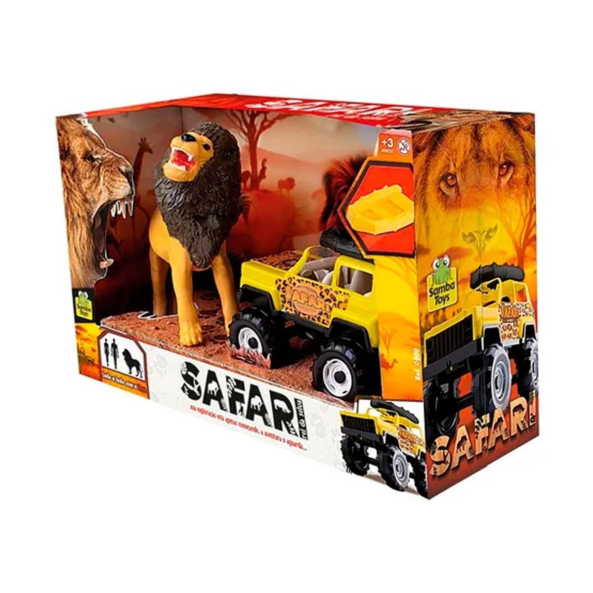 Brinquedo Infantil Safari Leão E Jipe R:105 Samba Toys - Drogaria Minas ...