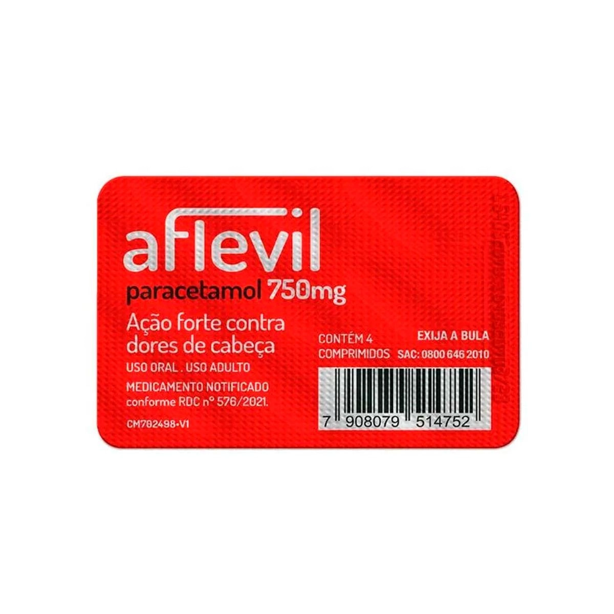 Aflevil 750mg 4 Comprimidos Airela