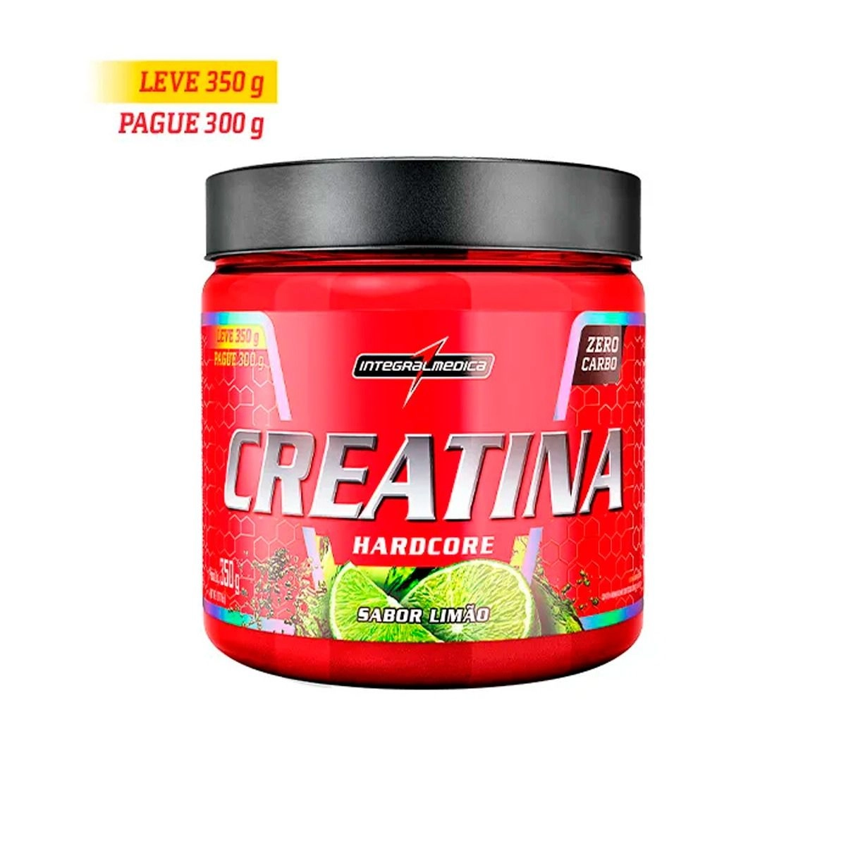 Creatina Integral Medica Hardcore Limão 350g