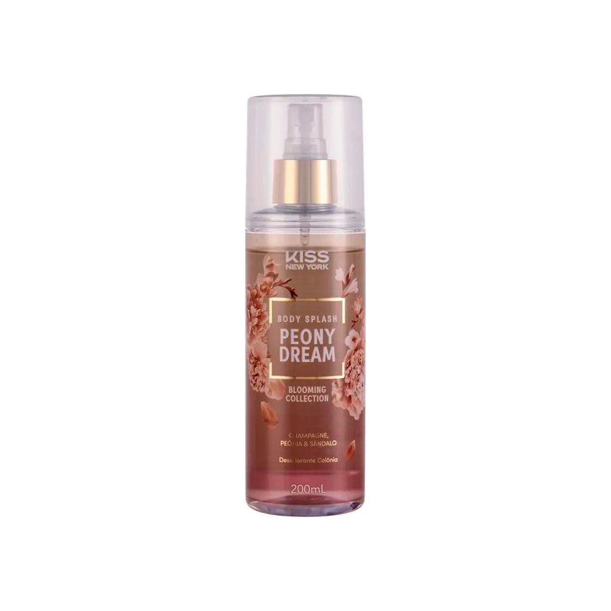Body Splash Peony Dream Blooming Collection Champagne Peônia E Sândalo 200ml Kiss New York
