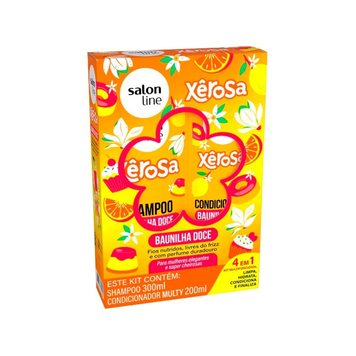 Kit Salon Line Xêrosa Baunilha Doce Shampoo 300ml + Condicionador