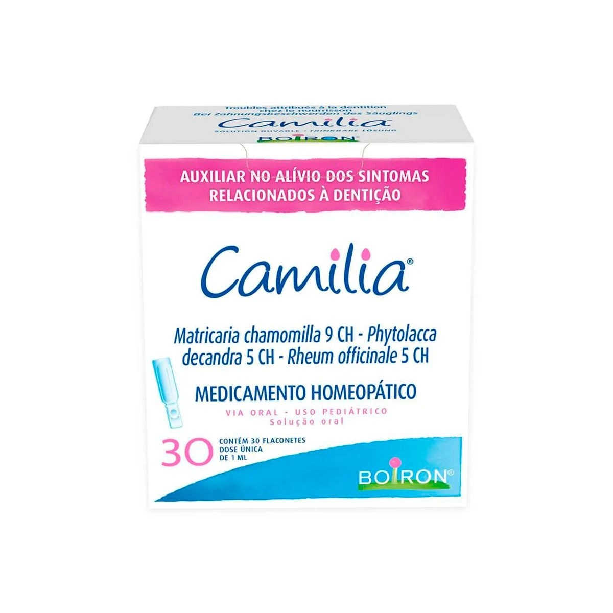 Camilia 30 Flaconetes Dose Única De 1ml Boiron
