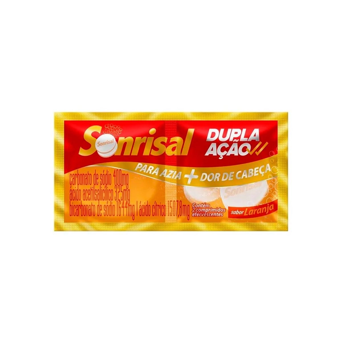Sonrisal Dupla Ação Laranja 2 Comprimidos Efervescentes Haleon
