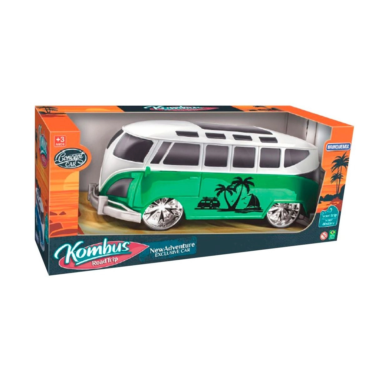 Carrinho Brinquemix Kombus Road Trip New Adventure Exclusive Car