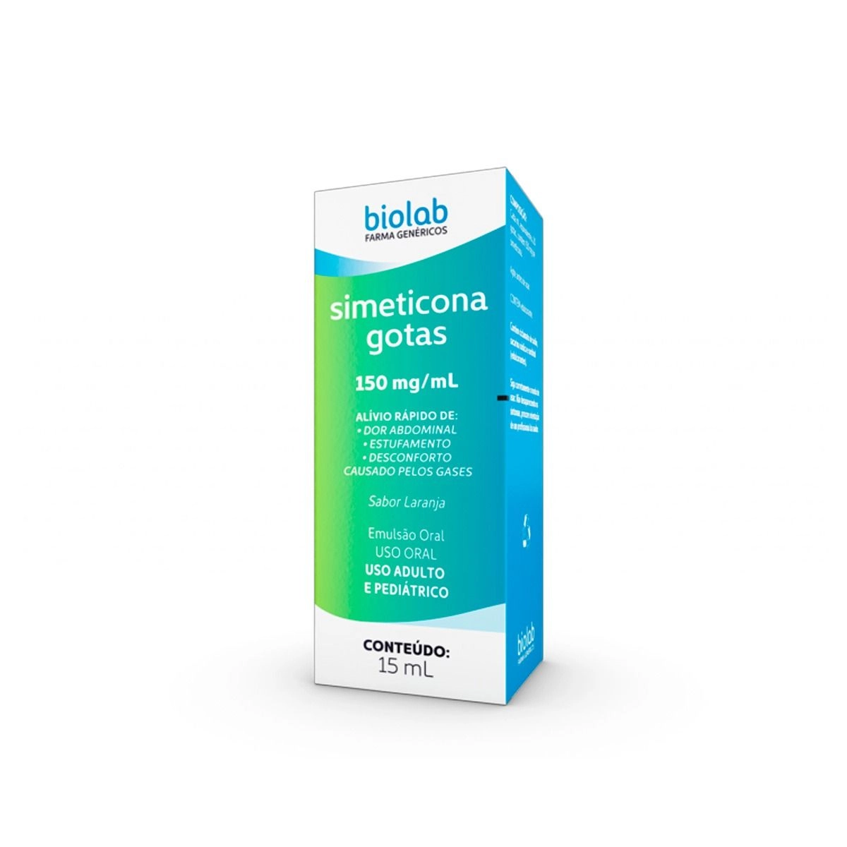 Simeticona Gotas 150mg/ml Laranja 15ml Biolab