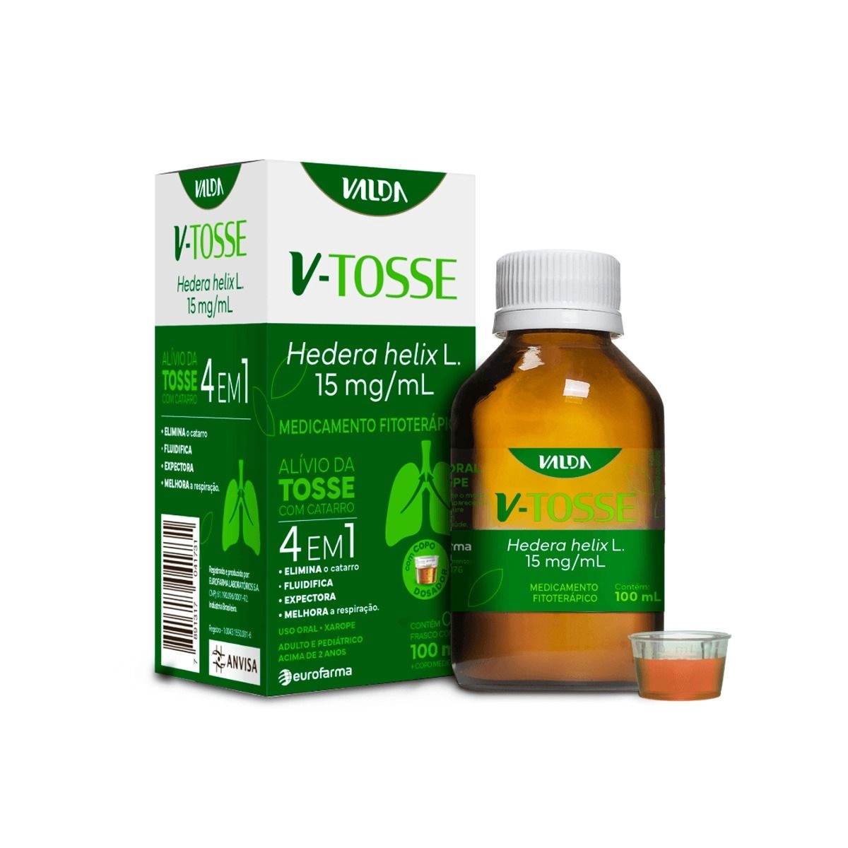 V-Tosse 15mg/ml Xarope 100ml Valda