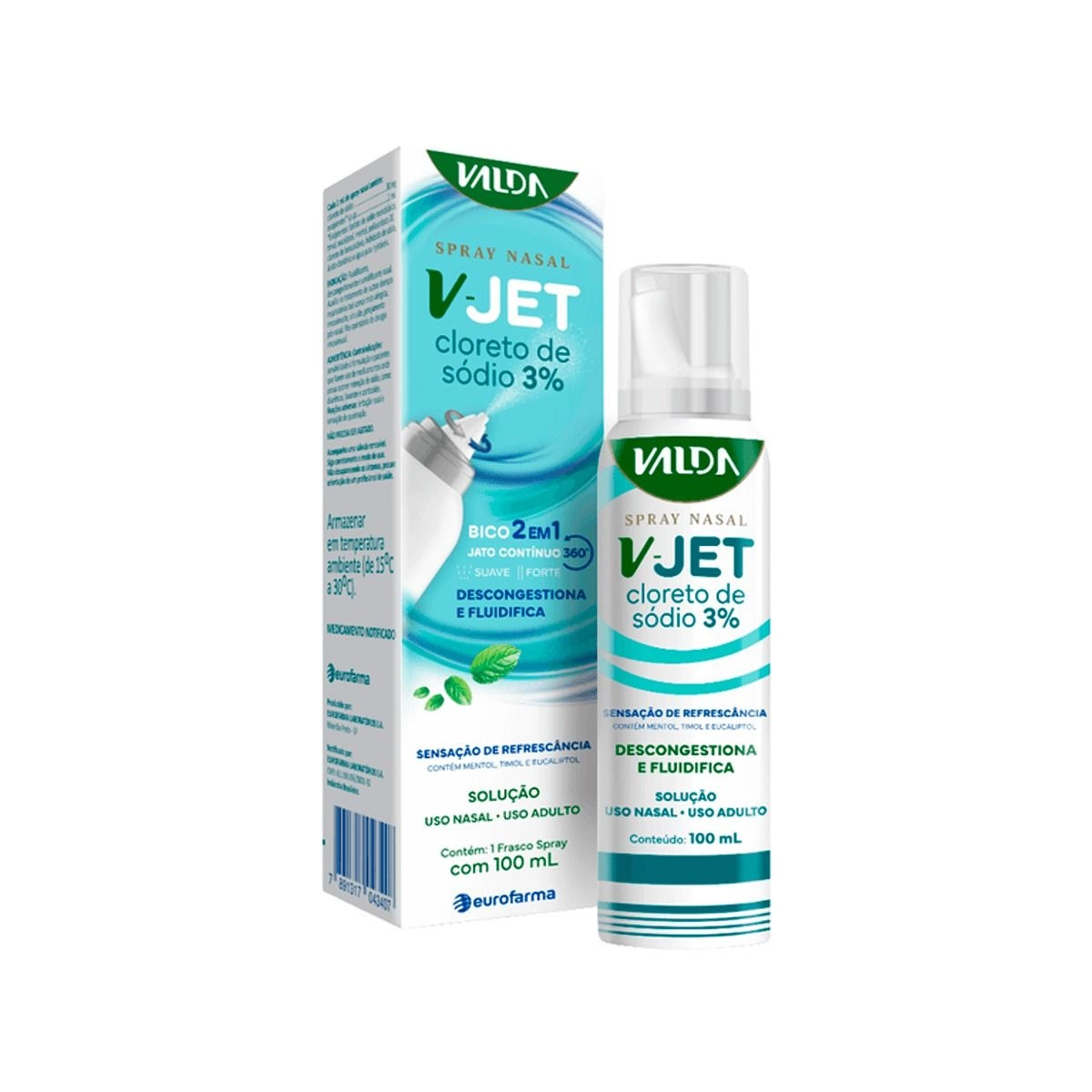 Spray Nasal V-Jet 3% 100ml Valda