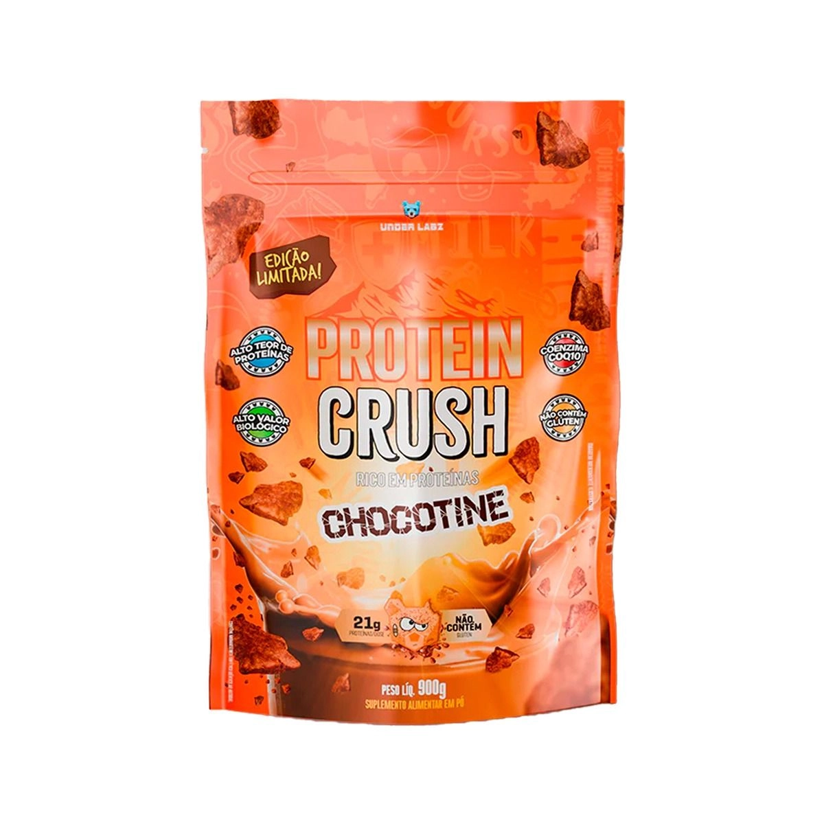 Whey Protein Crush Under Labs Chocotine Refil 900g