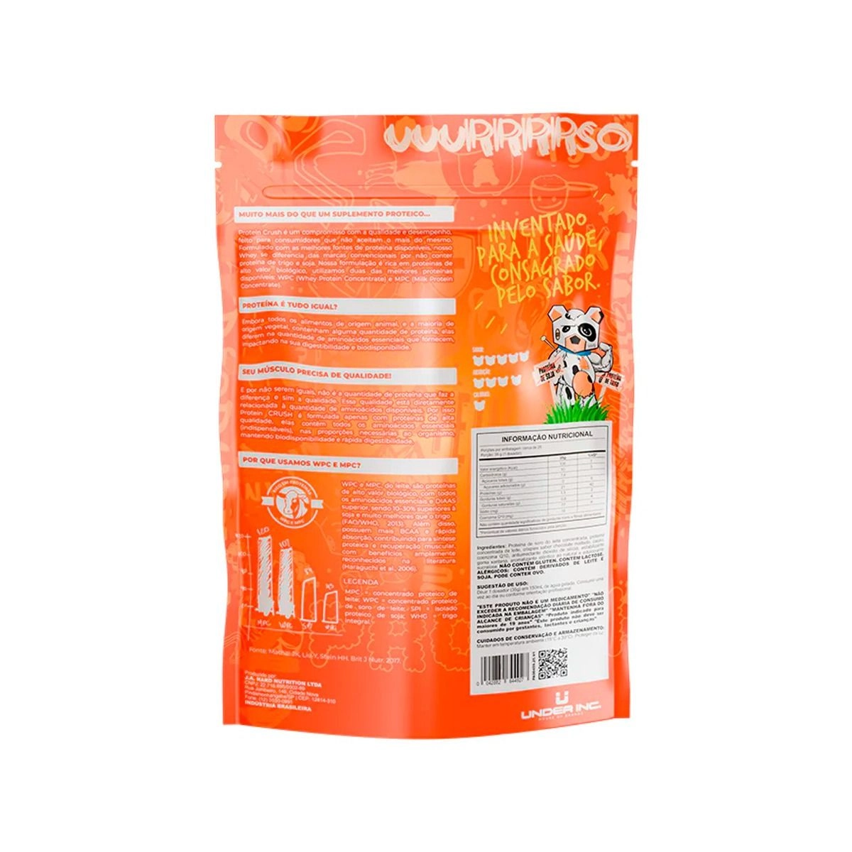 Whey Protein Crush Under Labs Chocotine Refil 900g