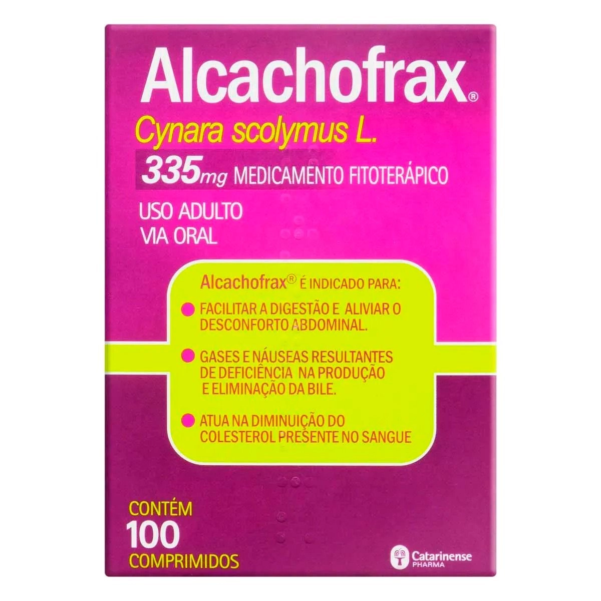 Alcachofrax Cynara Scolymus 335mg 100 Comprimidos