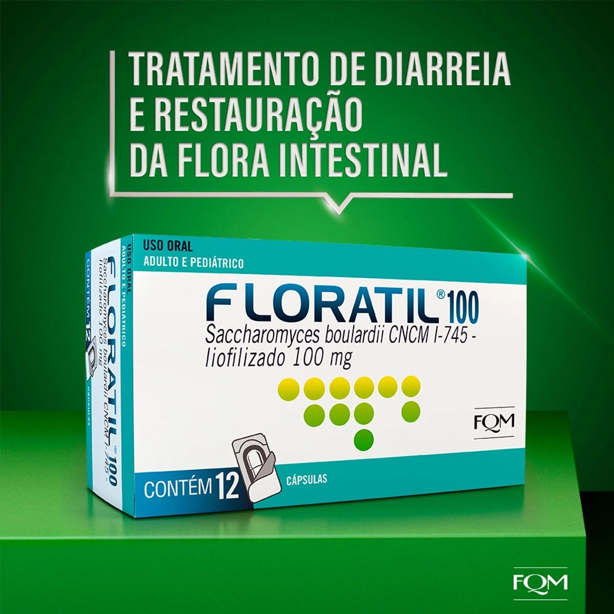 Floratil 100Mg C/ 12 Cápsulas