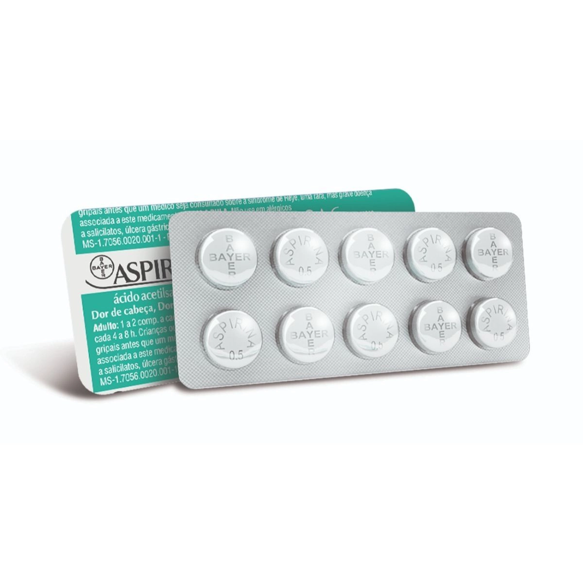 Aspirina 500mg 10 Comprimidos