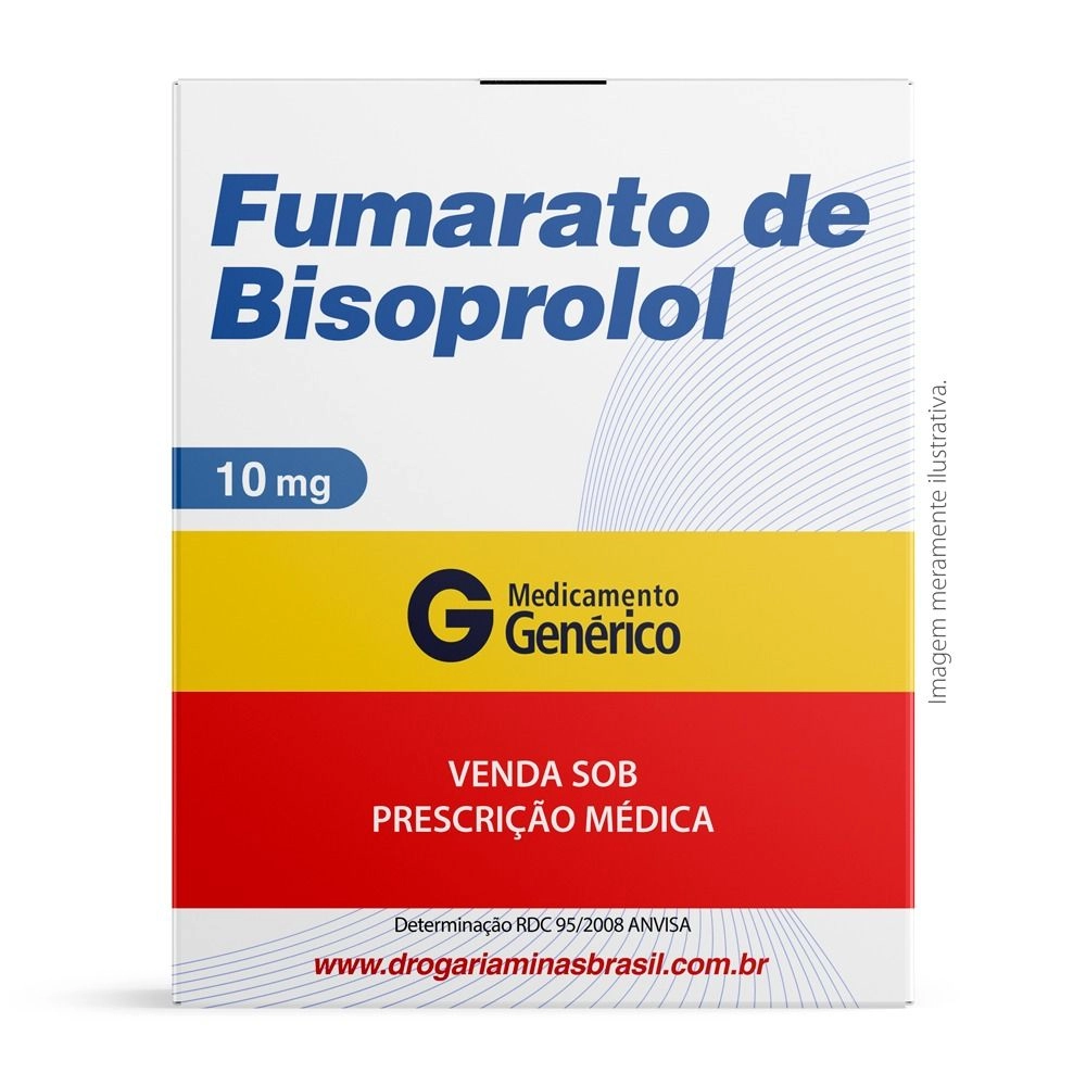 Fumarato De Bisoprolol 10Mg C/30Comprimidos Generico Ems