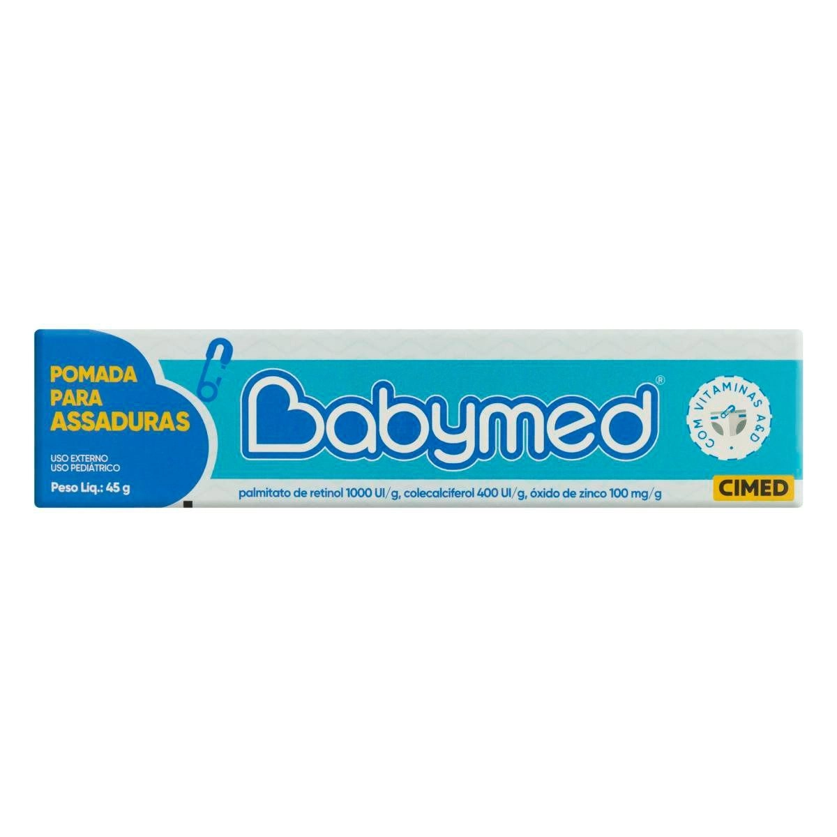 Pomada Para Assaduras Babymed Azul 45G