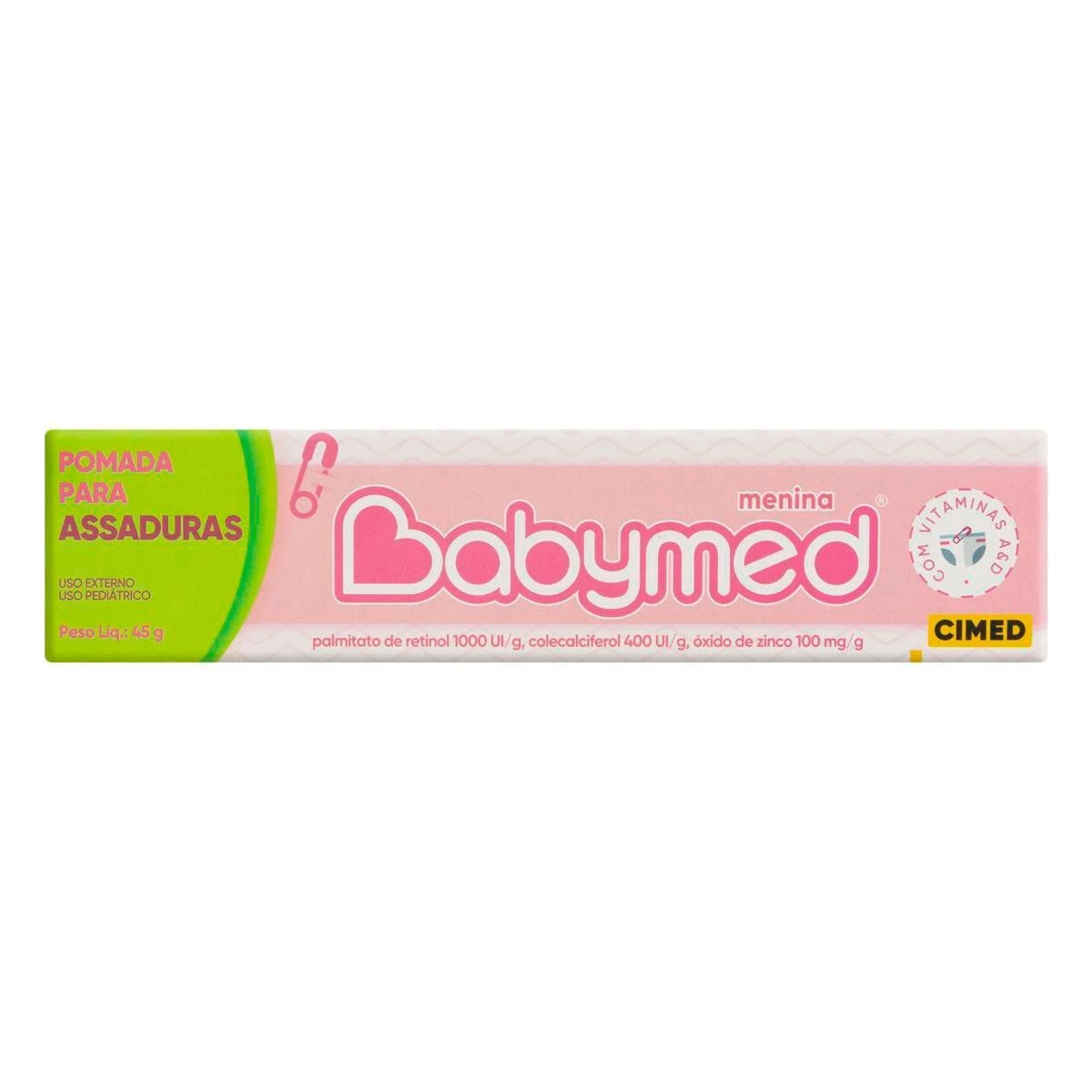 Pomada Para Assaduras Babymed Rosa 45G