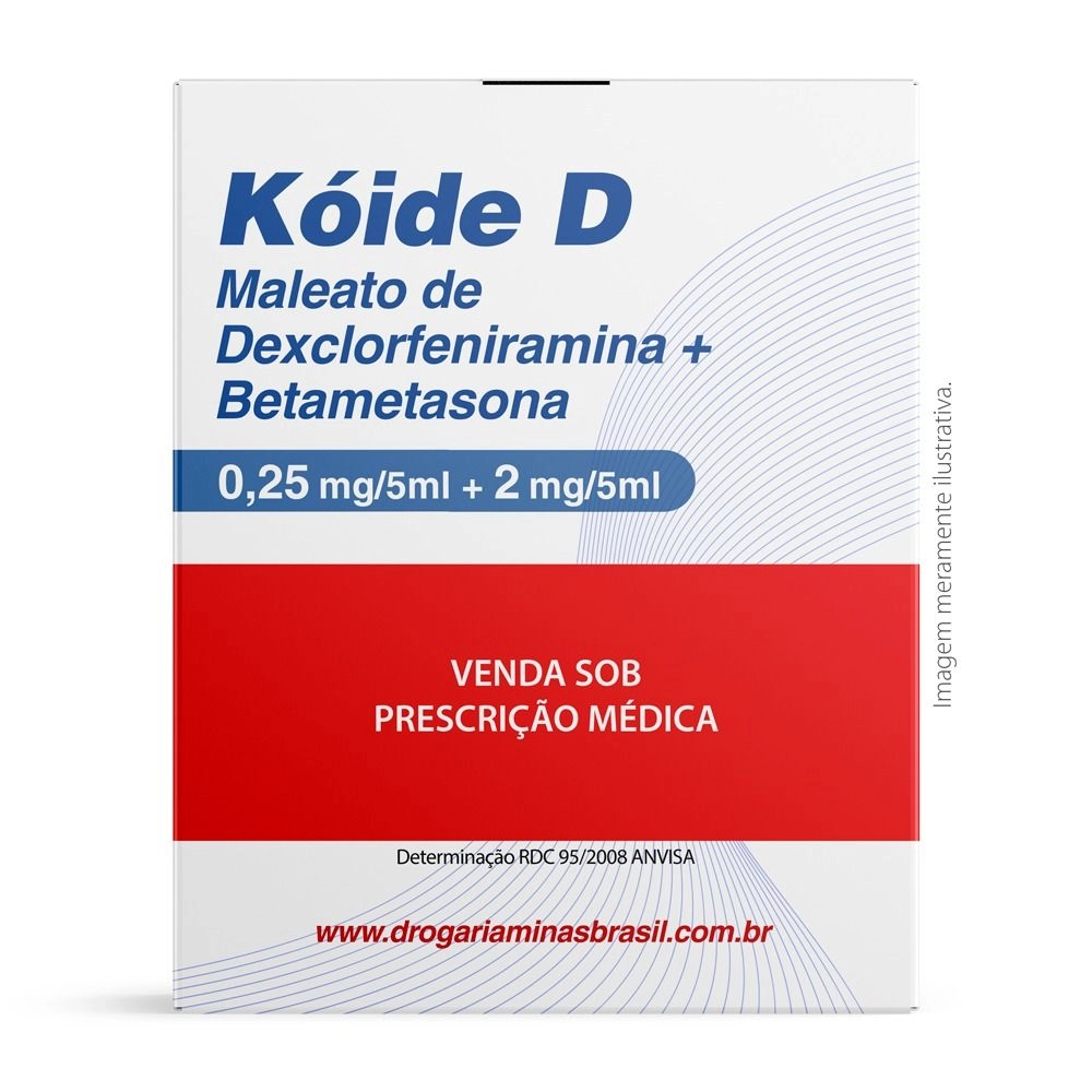 Kóide D 2mg + 0,25mg/5ml Xarope com 120ml