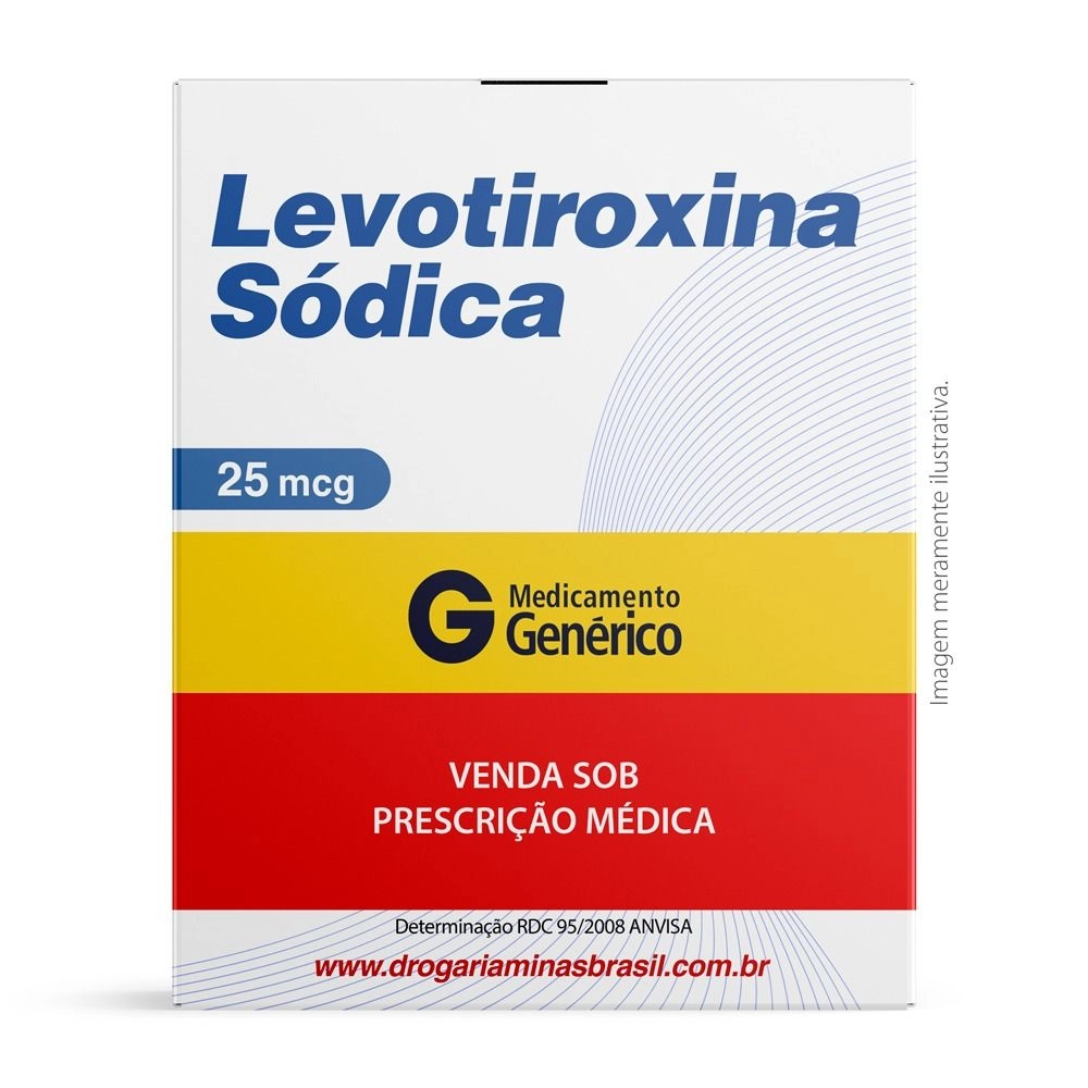 Levotiroxina Sódica 25Mcg C/ 30 Comprimidos