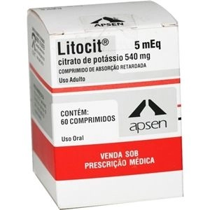 Litocit 5meq 540mg  C/ 60 Comprimidos