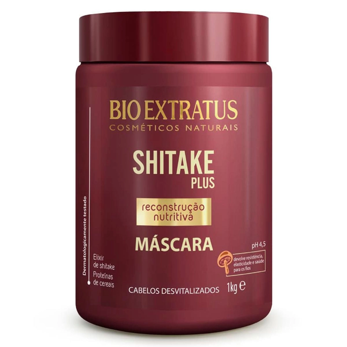 Máscara Hidratante Shitake PLus Reconstrução Nutritiva 1kg Bio Extratus
