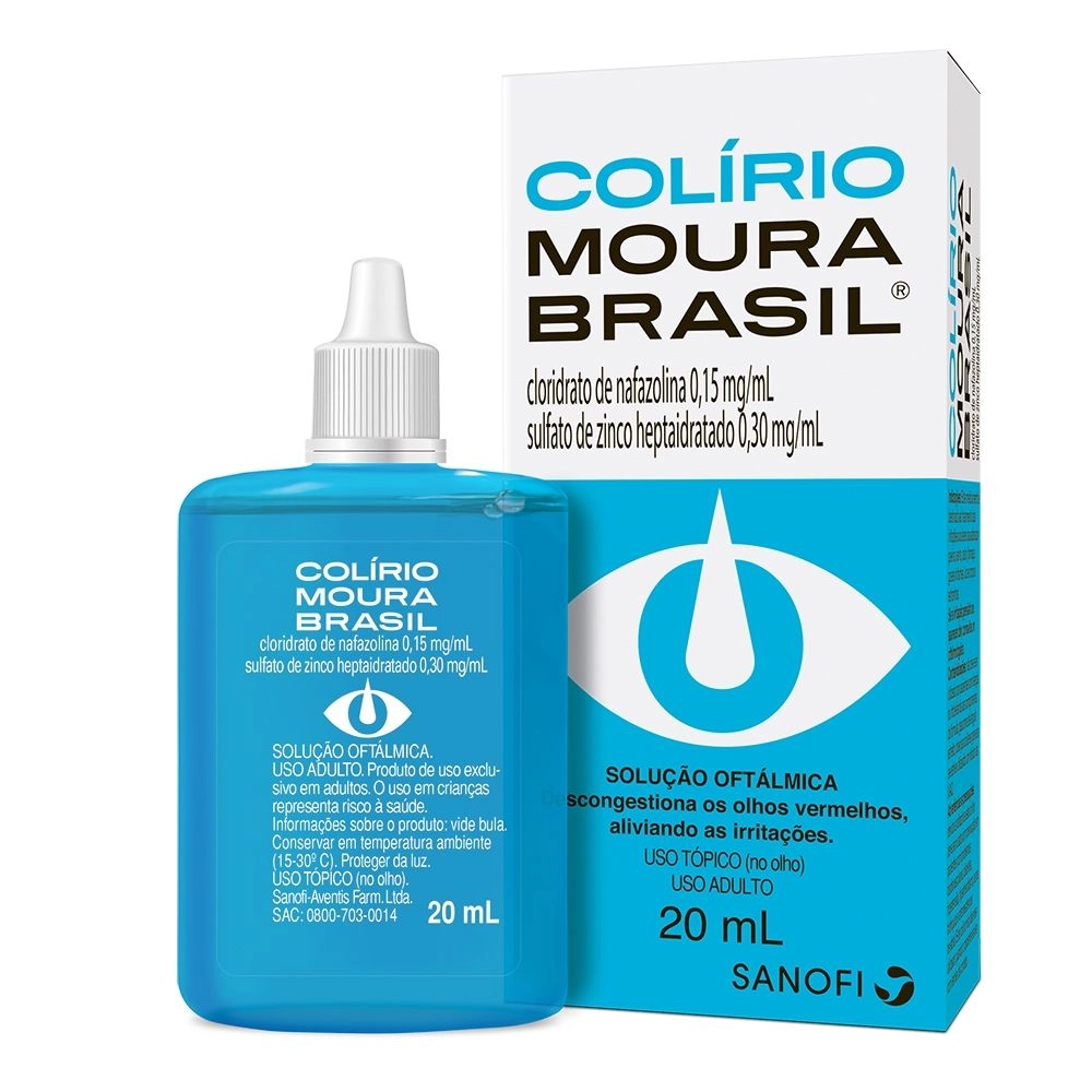 Colírio Moura Brasil 0,15Mg + 0,30Mg/Ml 20 Ml