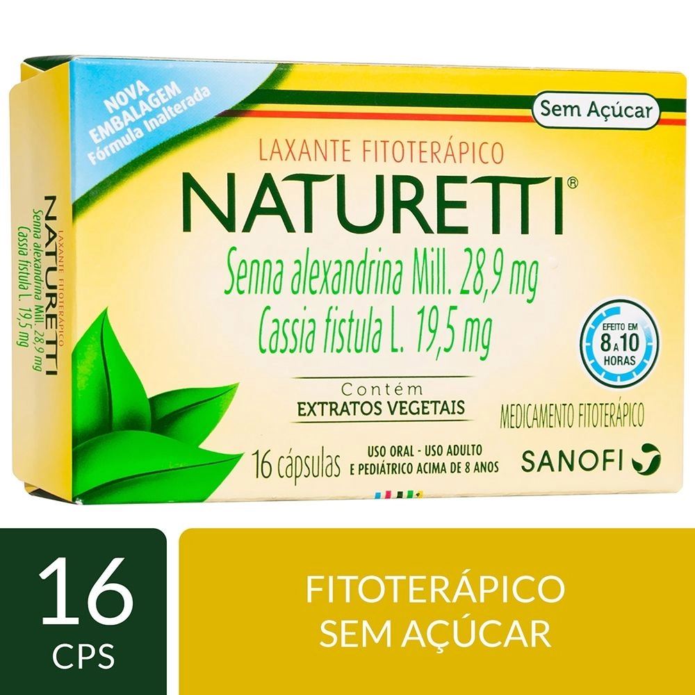 Naturetti Laxante Fitoterápico C/ 16 Cápsulas