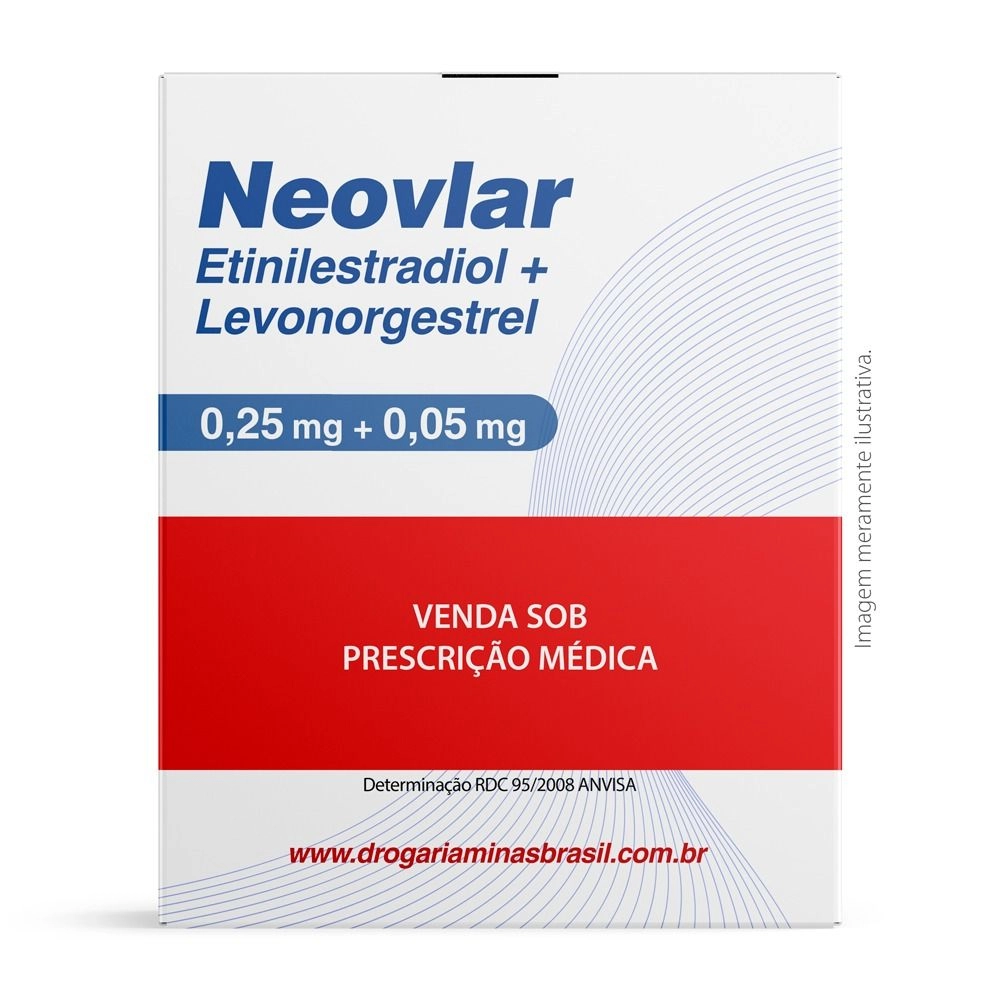 Neovlar 0,25 Mg + 0,05 Mg Com 21 Drágeas