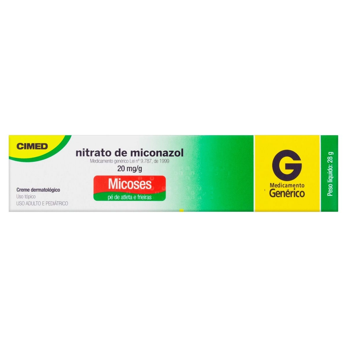 Nitrato de Miconazol 20mg/g Creme 28G Genérico Cimed