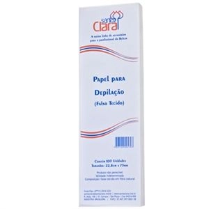 Papel Para Depilalação Santa Clara C/100 Unidades Ref:250