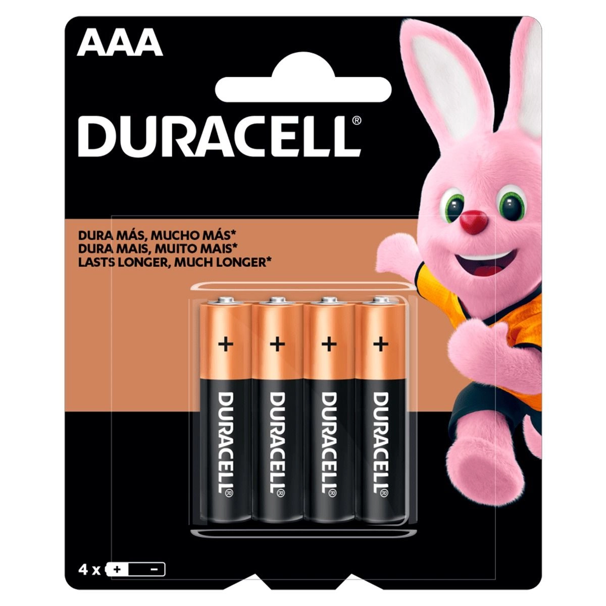 Pilha Duracell Alcalina AAA Com 4