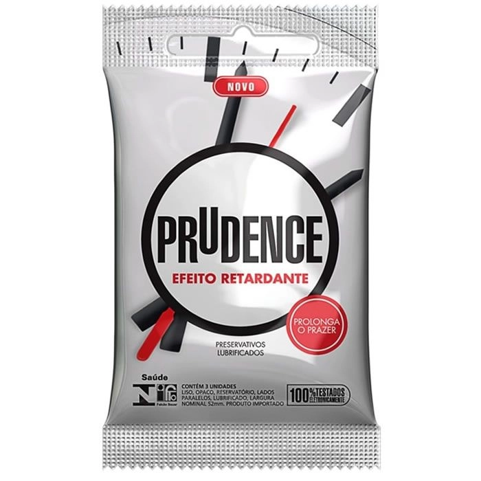 Preservativos Prudence Efeito Retardante Com 03 Unidades