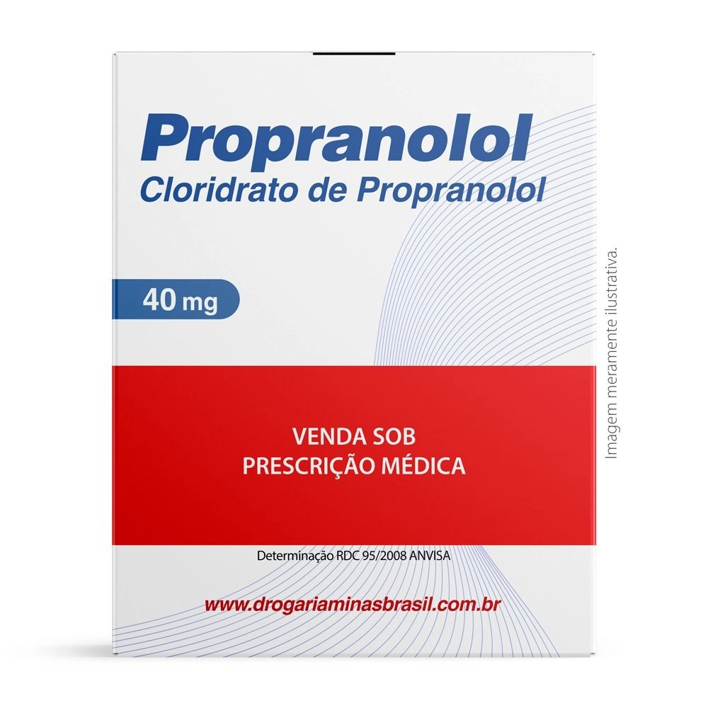 Propranolol 40 Mg C /30 Comprimidos Uso Adulto E Pediátrico