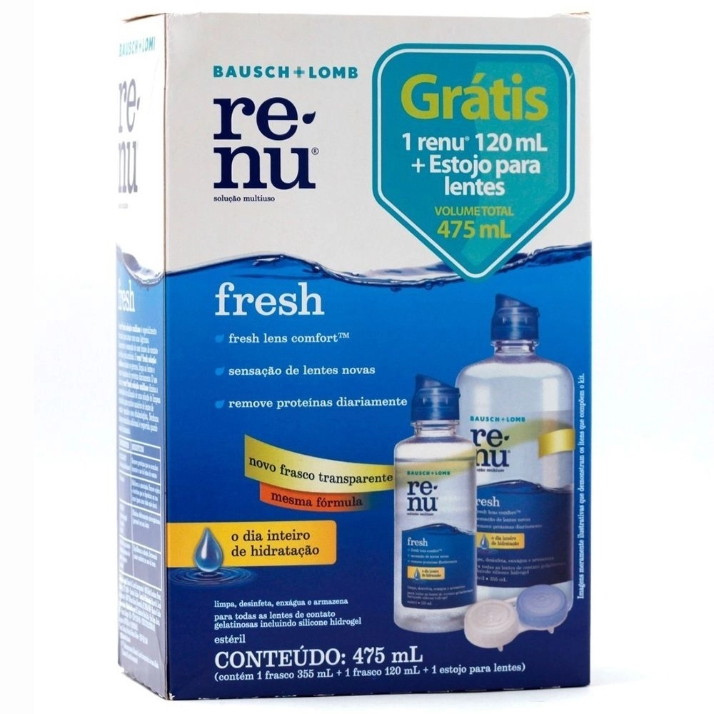 Renu Fresh Solução Multiuso Com 355ml