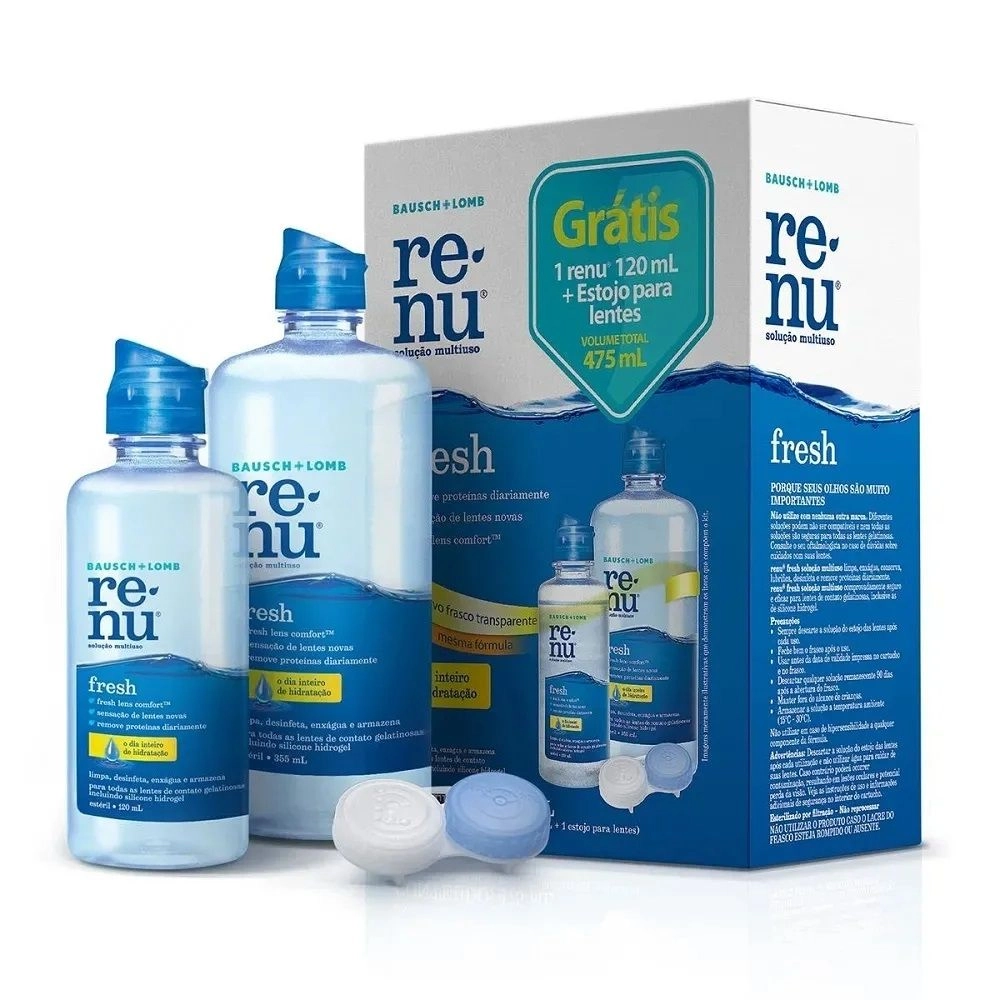 Renu Fresh Solução Multiuso Com 355ml