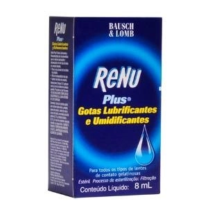 Renu Plus Solução Multiuso Gotas Lubrificantes C/ 8 Ml