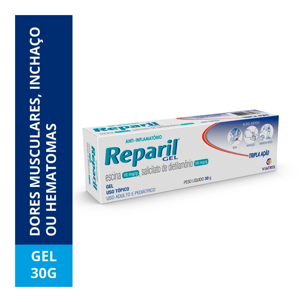 Reparil Gel Tripla Ação 30g