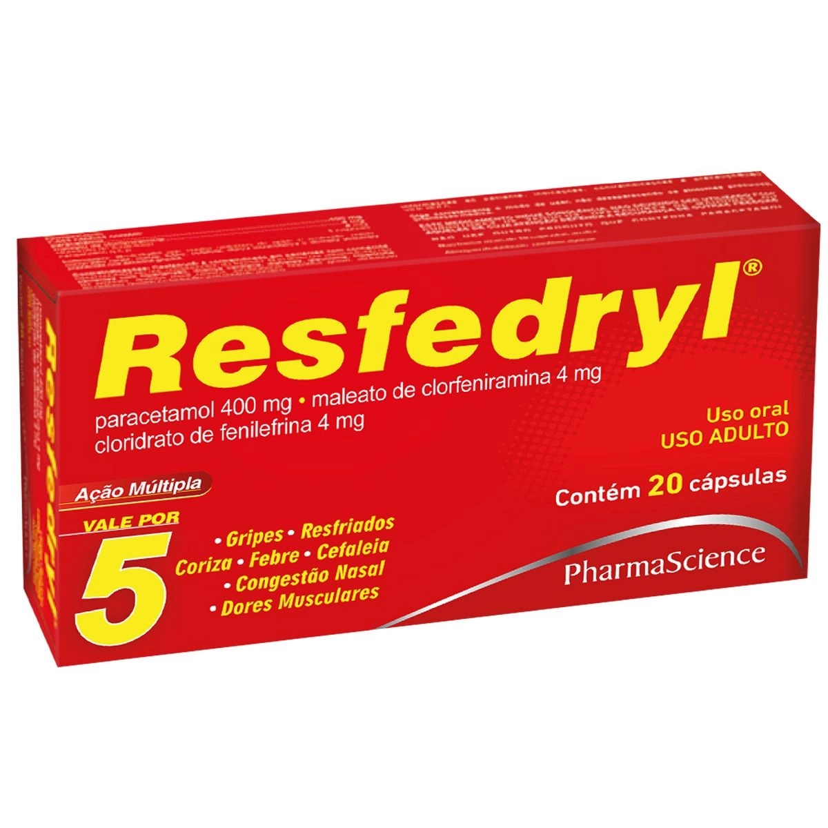 Resfedryl Com 20 Cápsulas