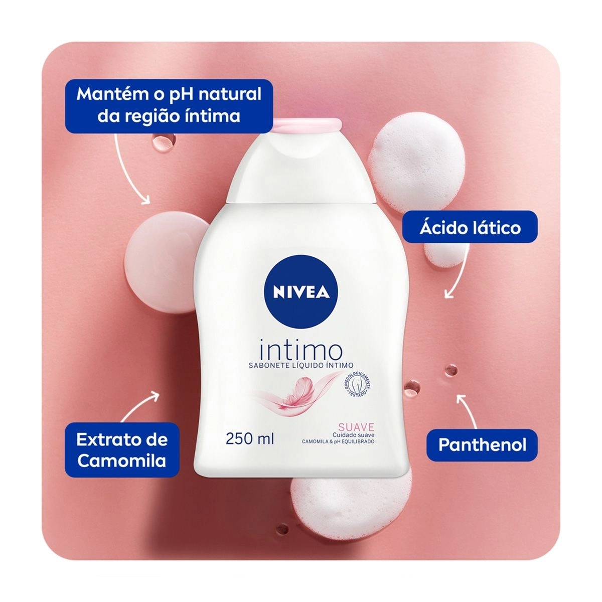 Sabonete  Liquido Intimo Nivea Suave 250Ml