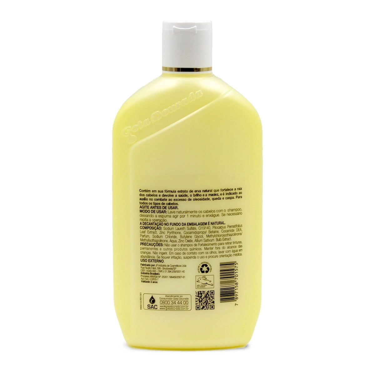 Shampoo Gota Dourada Fortalecimento De Cabelos 430Ml