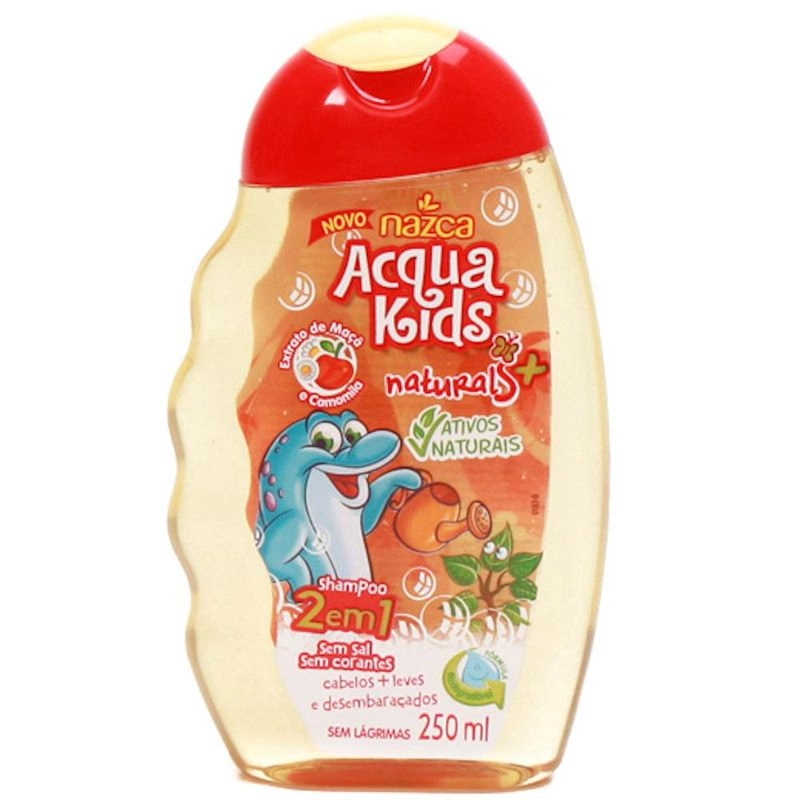 Shampoo Infantil Acqua Kids 2 Em 1 Maçã e Camomila 250ml