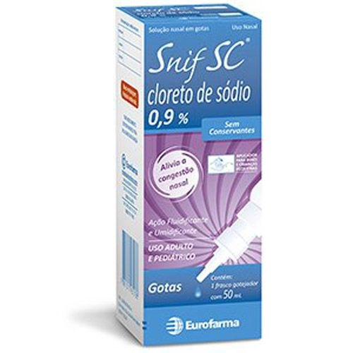 Snif Sc 0,9% Solução Nasal Em Gotas C/ 50 Ml