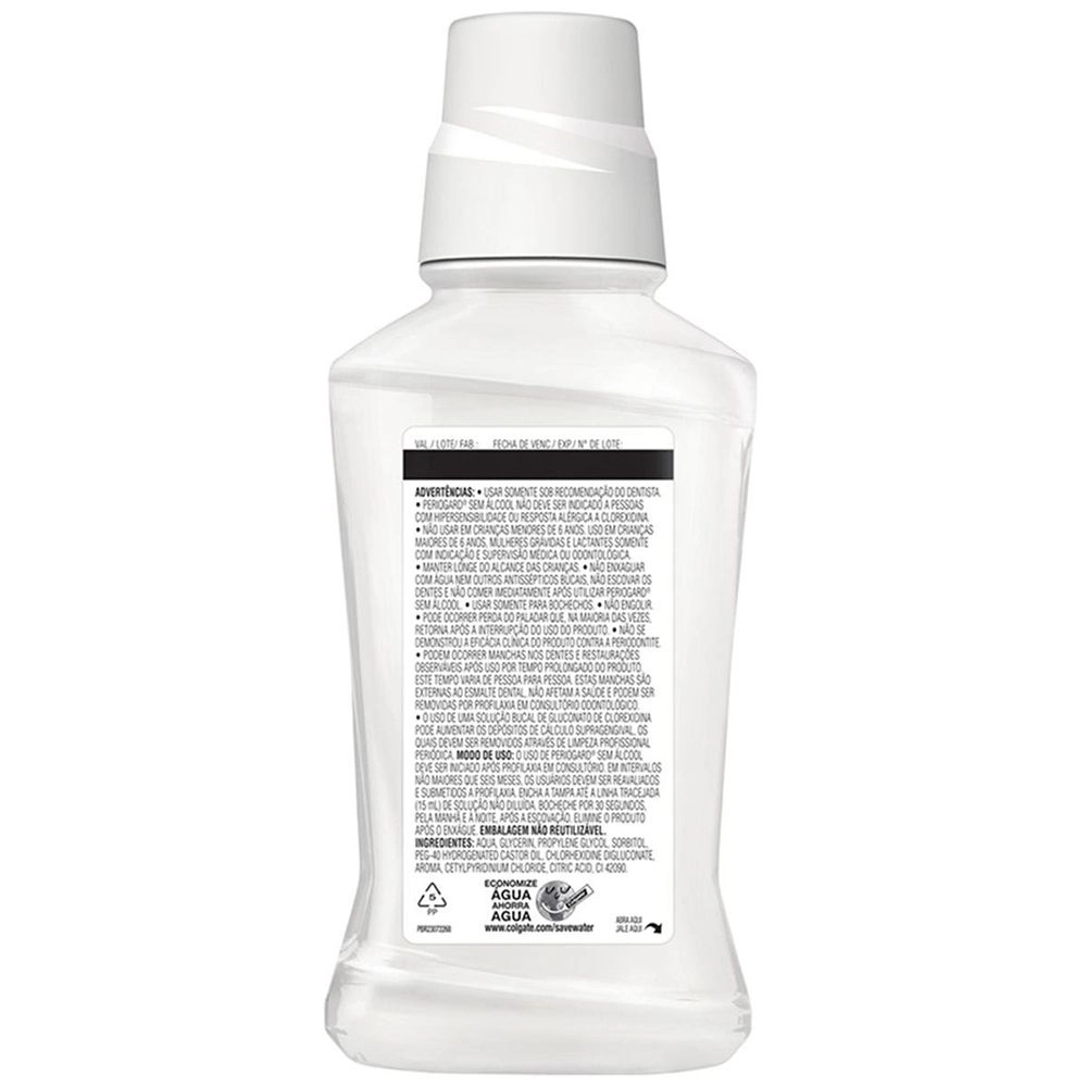 Solução PerioGard Sem Álcool Colgate 250 ml