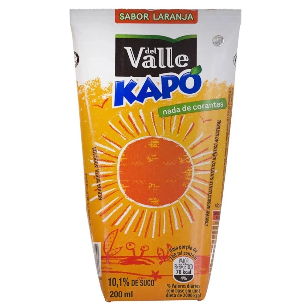 Suco Kapo Laranja 200Ml