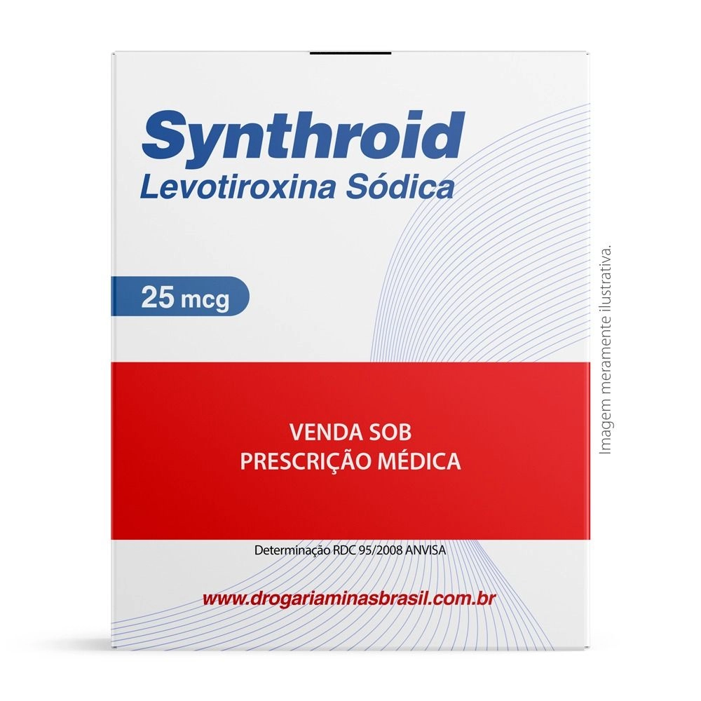 Synthroid 25 Mcg Com 30 Comprimidos