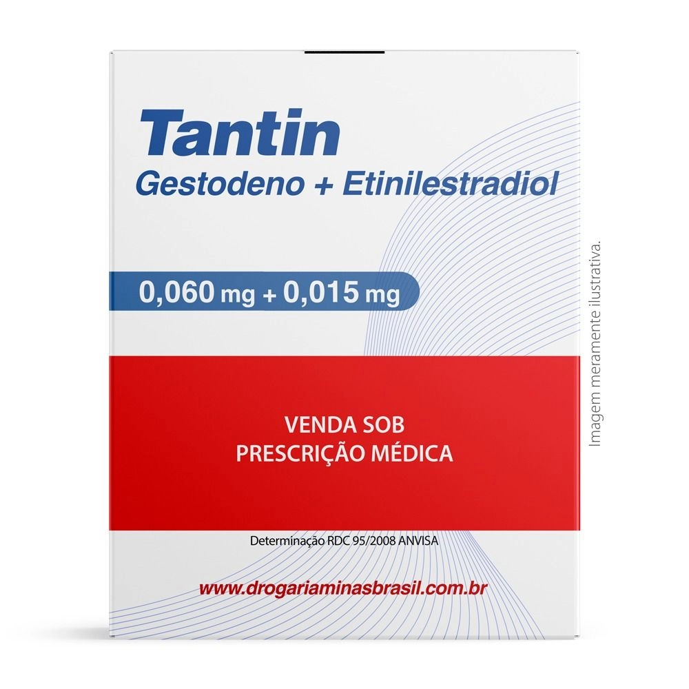 Tantin 0,060 Mg + 0,015 Mg C/ 28 Comprimidos Revestidos