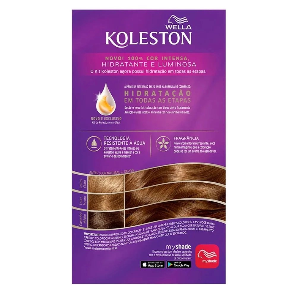 Tintura Wella Koleston Kit Creme 60 Louro Escuro
