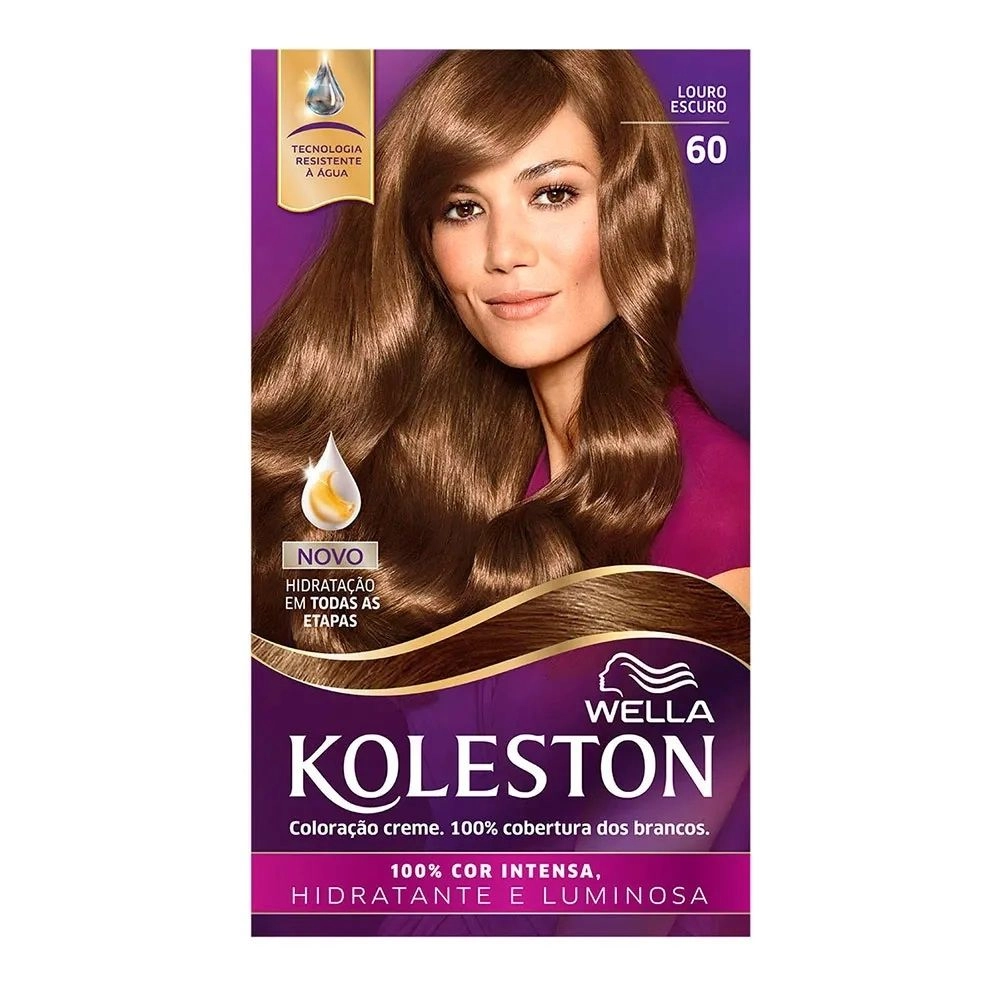Tintura Wella Koleston Kit Creme 60 Louro Escuro