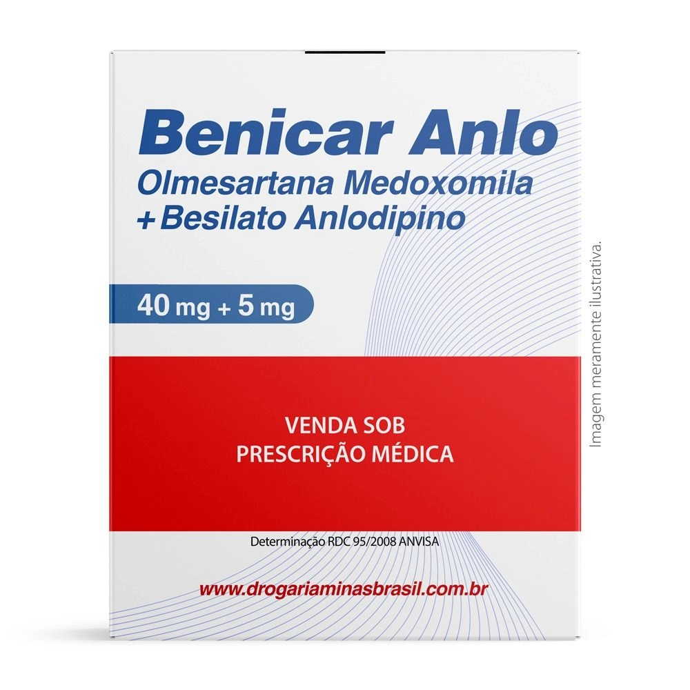Benicar Anlo 40Mg+5Mg Com 30 Comprimidos