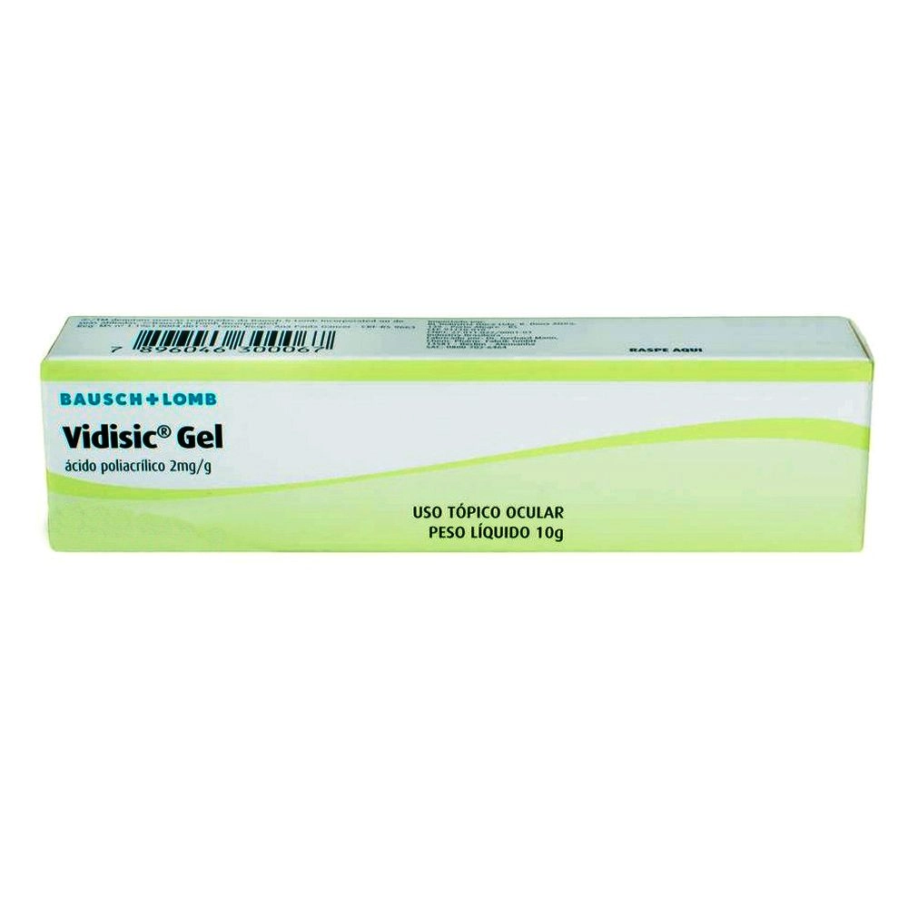 Vidisic 2Mg/G Gel Oftálmico Estéril Com 10 G