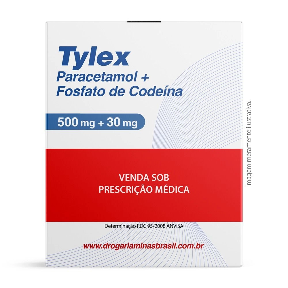 Tylex 30Mg + 500Mg Com 12 Comprimidos